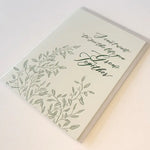 "Can't Wait To See Life You Grow Together" Letterpress Card