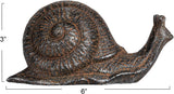 Cast Iron Snail, Rust Finish