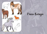 Horses & Ponies: Draw Over 50 Horses and Ponies in 10 Easy Steps (10 Step Drawing) by Justine Lecouffe