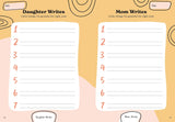 Mother and Daughter Together: A Shared Journal for Teen Girls & Their Moms by Katie Clemons