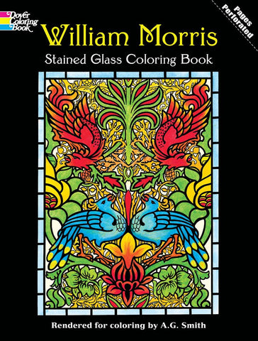 William Morris Stained Glass Coloring Book (Dover Design Coloring Books) rendered for coloring by A.G.Smith