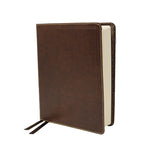 NKJV, Journal the Word Bible, Bonded Leather, Brown, Red Letter Edition, Comfort Print: Reflect, Journal, or Create Art Next to Your Favorite Verses
