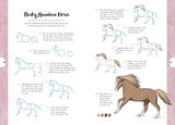 Horses & Ponies: Draw Over 50 Horses and Ponies in 10 Easy Steps (10 Step Drawing) by Justine Lecouffe