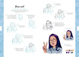 Faces: Draw Over 50 Fabulous Faces in 10 Easy Steps (10 Step Drawing) by Justine Lecouffe