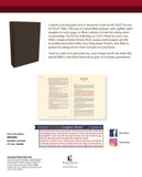 NKJV, Journal the Word Bible, Bonded Leather, Brown, Red Letter Edition, Comfort Print: Reflect, Journal, or Create Art Next to Your Favorite Verses