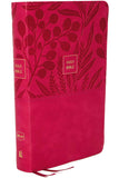 NKJV, Reference Bible, Personal Size, Large Print, Leathersoft, Pink, Red Letter Edition, Comfort Print: Holy Bible, New King James Version