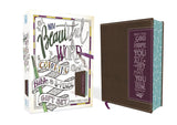 NIV, Beautiful Word Coloring Bible and 8-Pencil Gift Set, Leathersoft, Brown: Hundreds of Verses to Color (Beautiful Word) by Zondervan