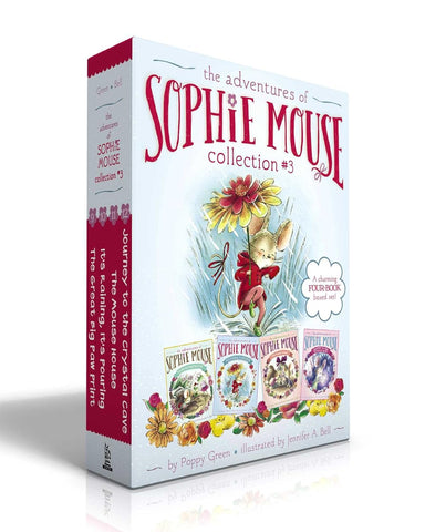 The Adventures of Sophie Mouse Collection #3 (Boxed Set): The Great Big Paw Print; It's Raining, It's Pouring; The Mouse House; Journey to the Crystal Cave