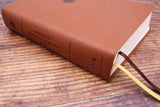 Amplified Journal the Word Bible, Leathersoft, Brown: Reflect, Take Notes, or Create Art Next to Your Favorite Verses by Zondervan