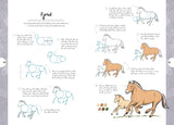 Horses & Ponies: Draw Over 50 Horses and Ponies in 10 Easy Steps (10 Step Drawing) by Justine Lecouffe