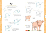 Cute Animals: Draw Over 50 Adorable Animals in 10 Easy Steps (10 Step Drawing) by Justine Lecouffe