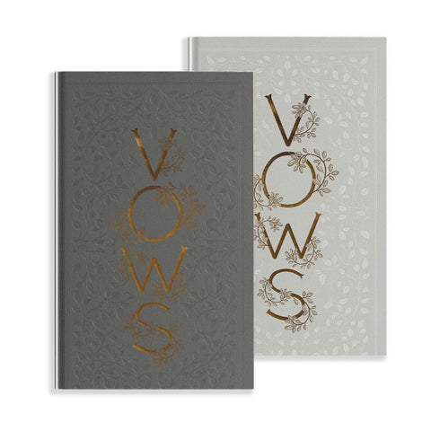 Our Wedding Vows: A Set of Heirloom-Quality Vow Books with Foil Accents and Hand-Drawn Illustrations by Korie Herold