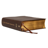 NKJV, Journal the Word Reference Bible, Imitation Leather, Brown, Red Letter Edition, Comfort Print: Let Scripture Explain Scripture. Reflect on What You Learn