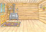 Log Cabin Sticker Activity Book [With Stickers] (Dover Little Activity Books: USA) by Marty Noble