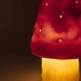 Small Vintage Pink Mushroom Lamp w/ Plug