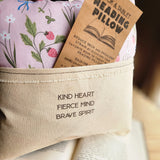 Kind Heart, Fierce Mind, Reading Pillow, Berries