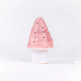 Small Vintage Pink Mushroom Lamp w/ Plug