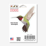 Ruby-Throated Hummingbird Nature Sticker