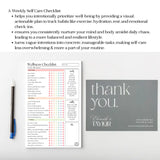 Weekly Self-Care Planner: 50 Page Tear-Off Notepad