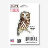 Northern Saw-Whet Owl Nature Sticker