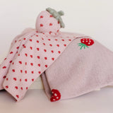 Strawberry - Organic Cotton Jacquard Baby Blanket