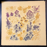 Autumn Wildflowers Screenprint 22x22in