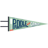 Paddle Your Canoe (Large Pennant, Vintage-Styled)