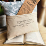 Charlotte's Web, EB White Reading Pillow, Blue Zinnia