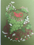 Stump 11 x 17 in Screen print