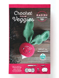 Crochet Your Veggies Amigurumi Kit Radish: Everything You Need Is Included: 100%-Cotton Yarn, Crochet Hook, Stitch Marker, Tapestry Needle, Fiberfill by Schiffer Publishing