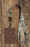 Brown ID Badge Holder