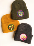 Passionflower Native Plant Patch Waffle Beanie Hat