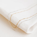 Satellite Bead Chain (Plated Gold or Silver)
