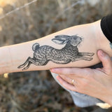 Jackrabbit Temporary Tattoo