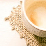 Knit Linen Coaster Kit - Stone, No Needle