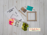 Mini Square Loom Kit, Craft Kit Weaving