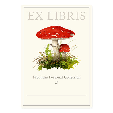 Amanita Muscaria Mushroom - Bookplates