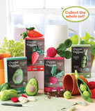 Crochet Your Veggies Amigurumi Kit Peapod: Everything You Need Is Included: 100%-Cotton Yarn, Crochet Hook, Stitch Marker, Tapestry Needle, Fiberfill by Schiffer Publishing
