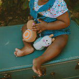 Baby Snail Rattle – Handmade Organic Cotton, Fair Trade Toy by Pebble