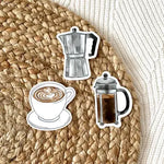 Latte Art Coffee Mug Sticker