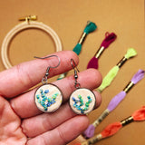 Embroidered Earrings - Embroidery Kits For Beginners