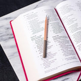 NKJV, Reference Bible, Personal Size, Large Print, Leathersoft, Brown, Red Letter Edition, Comfort Print: Holy Bible, New King James Version