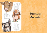 Cute Animals: Draw Over 50 Adorable Animals in 10 Easy Steps (10 Step Drawing) by Justine Lecouffe