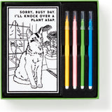 Moody Cats Magic Velvet Coloring Set