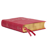 NKJV, Reference Bible, Personal Size, Large Print, Leathersoft, Pink, Red Letter Edition, Comfort Print: Holy Bible, New King James Version