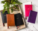 NKJV, Reference Bible, Personal Size, Large Print, Leathersoft, Pink, Red Letter Edition, Comfort Print: Holy Bible, New King James Version