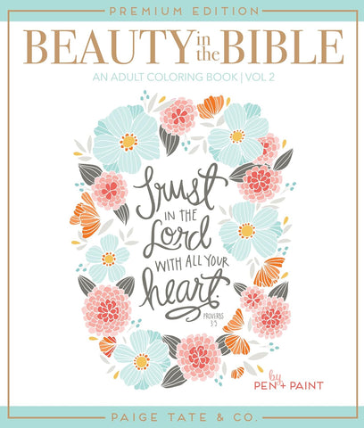 Beauty in the Bible: Adult Coloring Book Volume 2 (Premium)