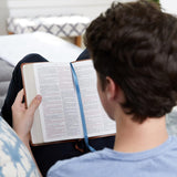 NKJV, Thinline Bible Youth Edition, Leathersoft, Gray, Red Letter Edition, Comfort Print
