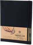 Pentalic Traveler Pocket Journal: Sketch - Black, 4x6, 6x8, 8x10