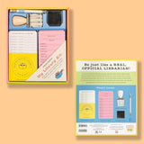 My Library Kit: Run Your Own Library at Home! Incl. Card Catalog Checkout Cards, Bookplates, Date Stamp & Inkpad by Knock Knock Kids